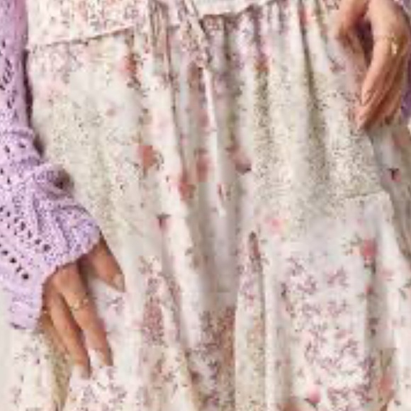 Francesca’s Marie Floral Godet Long Sleeve Blouse M and Mini Skirt L. - Picture 11 of 11